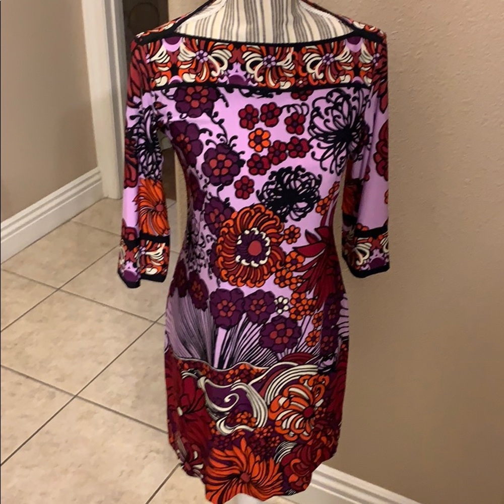 Donna Morgan Mod Print 3/4 sleeve dress